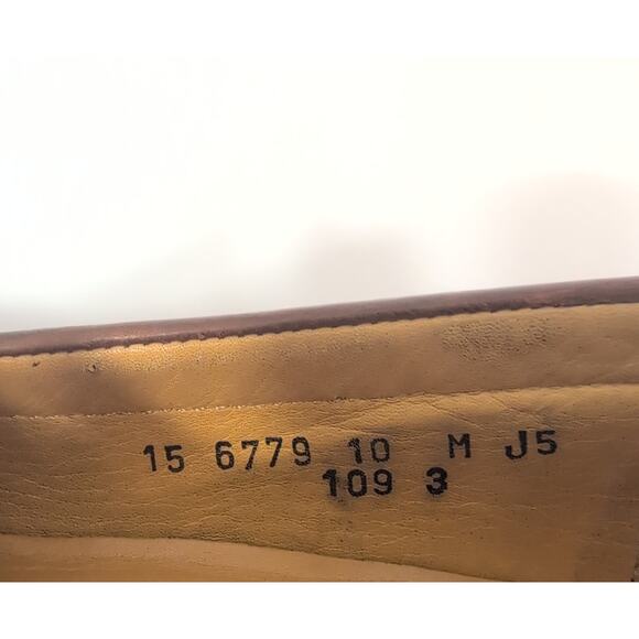 Johnston & Murphy Two Tone Woven Leather Slip On Dress Penny Loafers Men's 10 - Picture 8 of 10